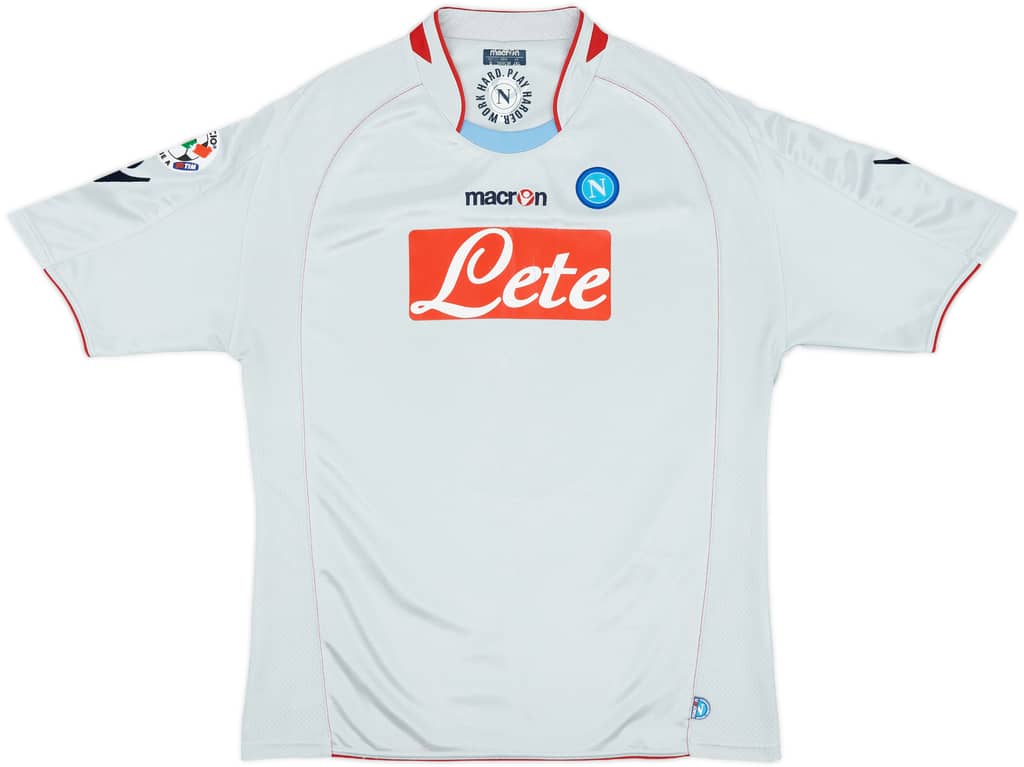 2009-10 Napoli Away Shirt Lavezzi #7 - 6/10 - (XL.Boys)