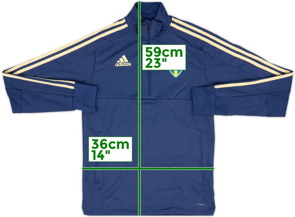 2017-18 Sweden adidas 1/4 Zip Training Top - 9/10 - (XS)