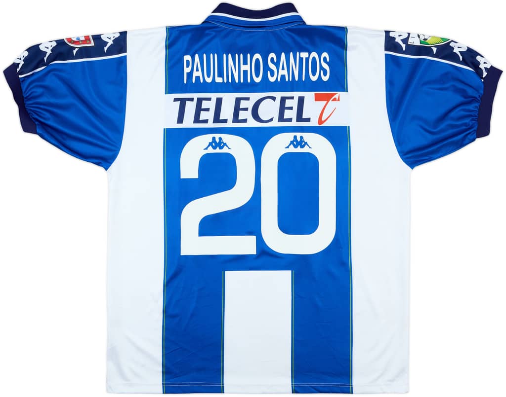 1999-00 Porto Match Issue Signed Home Shirt Paulinho Santos #20