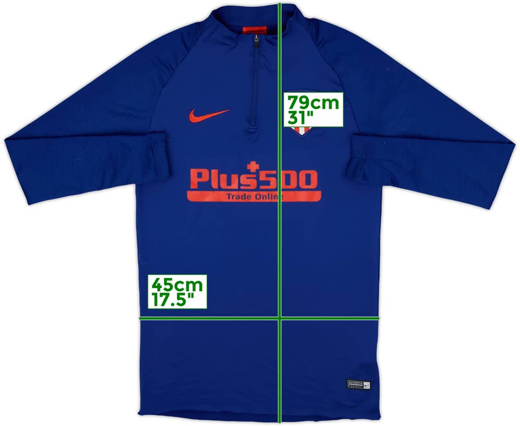 2020-21 Atletico Madrid Nike 1/4 Zip Training Top - 4/10 - (S)