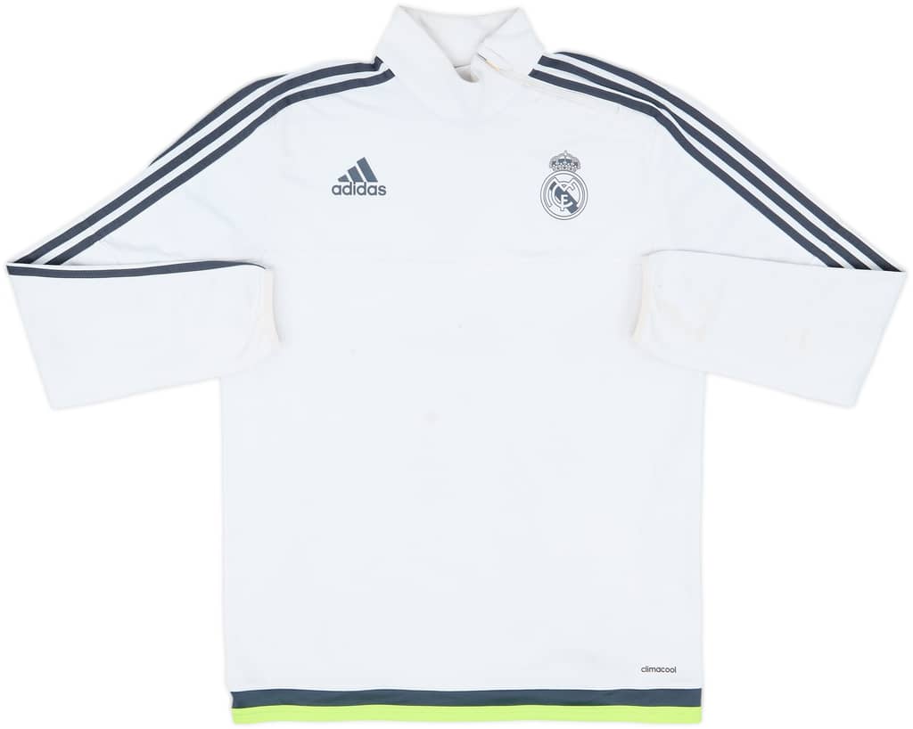 2015-16 Real Madrid adidas 1/4 Zip Drill Top - 5/10 - (M)