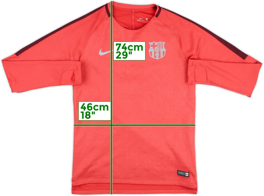 2018-19 Barcelona Nike Training L/S Shirt - 9/10 - (S)