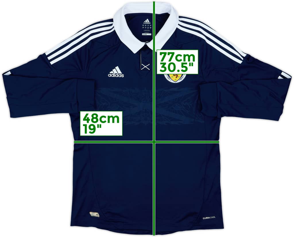 2011-13 Scotland Home L/S Shirt - 8/10 - (L)