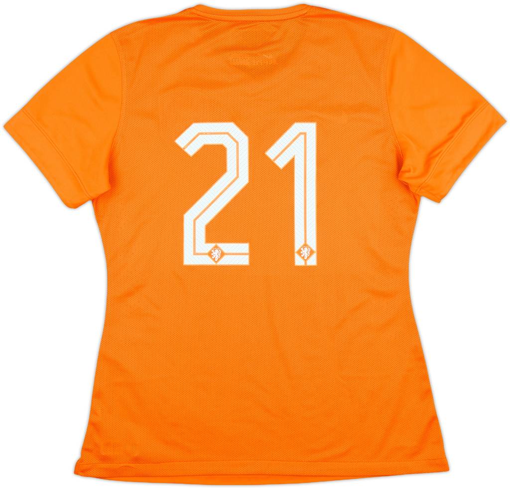 2014-15 Netherlands Women Match Issue Home Shirt #21