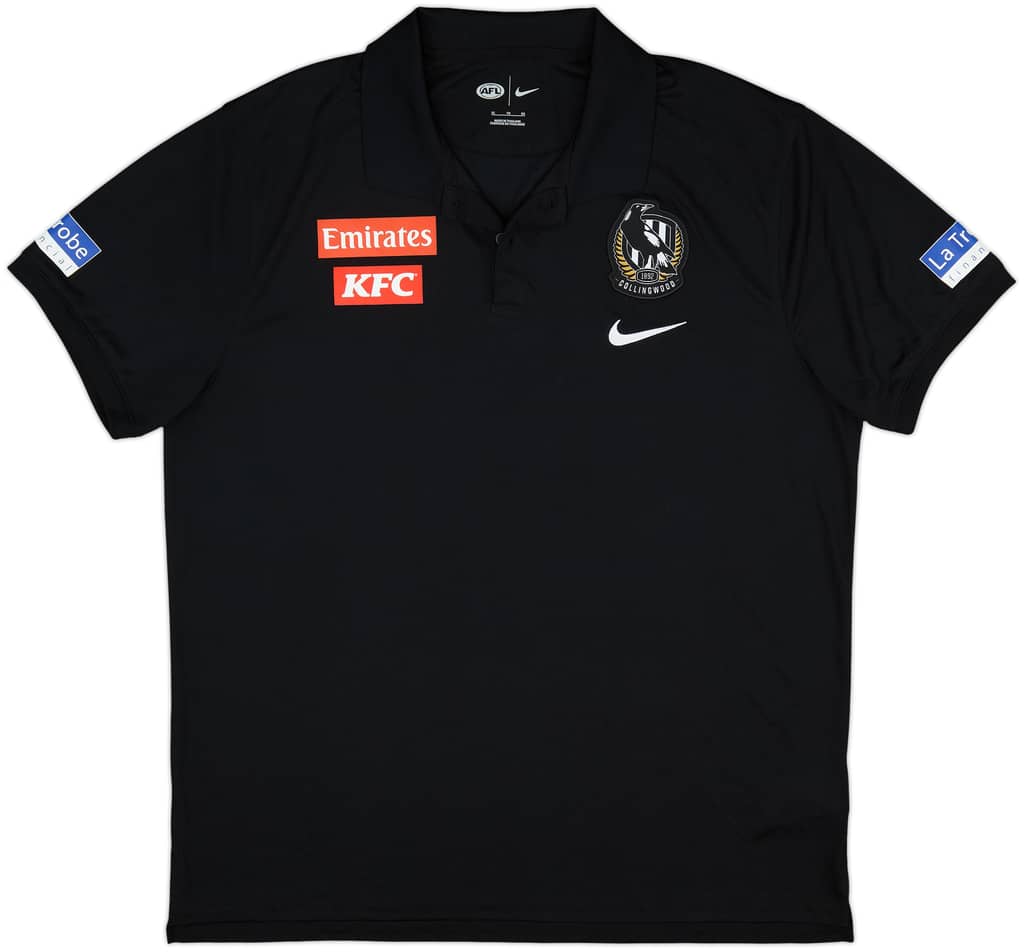 2021-22 Collingwood adidas Performance Polo Shirt - 9/10 - (XL)