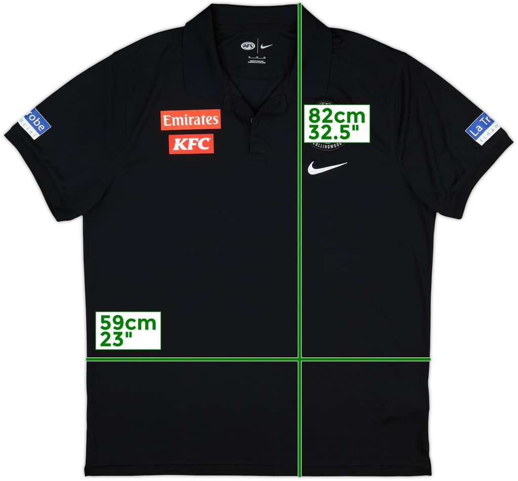 2021-22 Collingwood adidas Performance Polo Shirt - 9/10 - (XL)