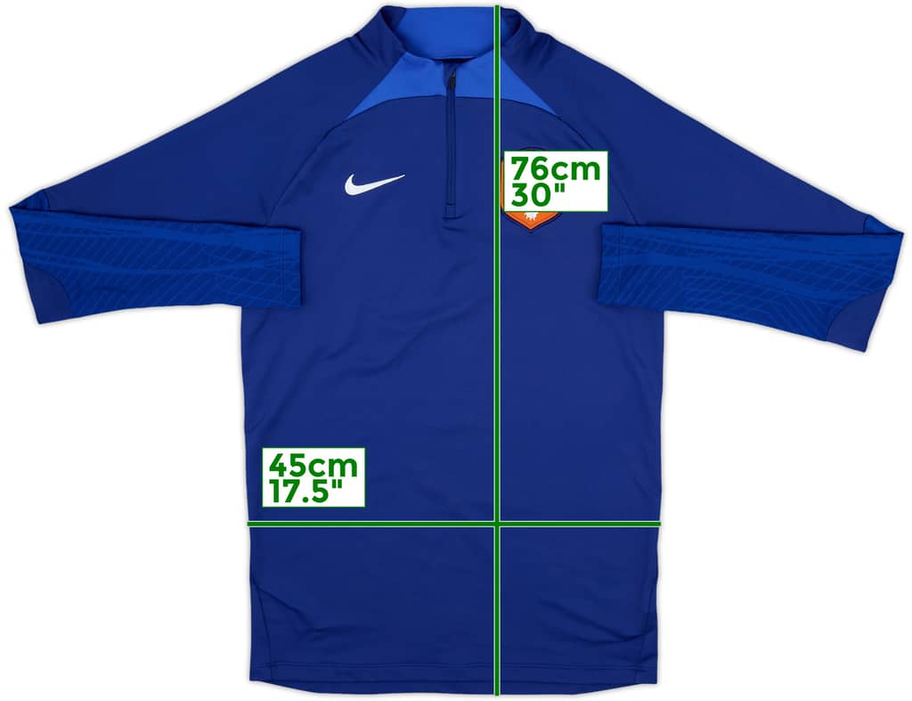 2022-24 Netherlands Nike 1/4 Zip Drill Top - 10/10 - (S)