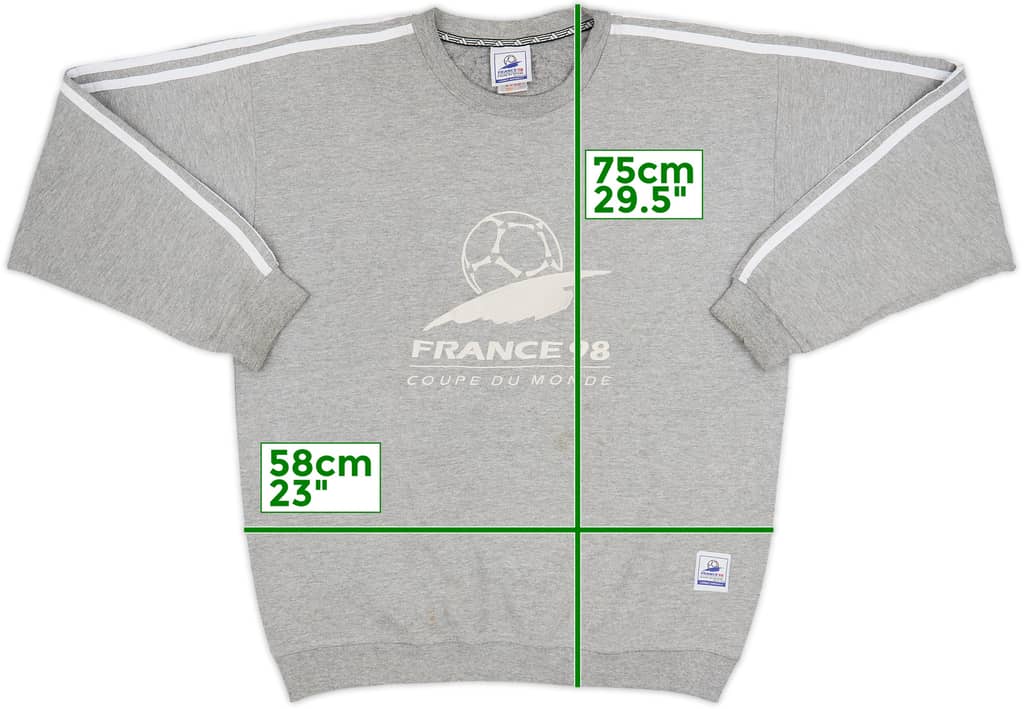 1998 France adidas 'Coupe du Monde' Sweat Top - 6/10 - (M/L)