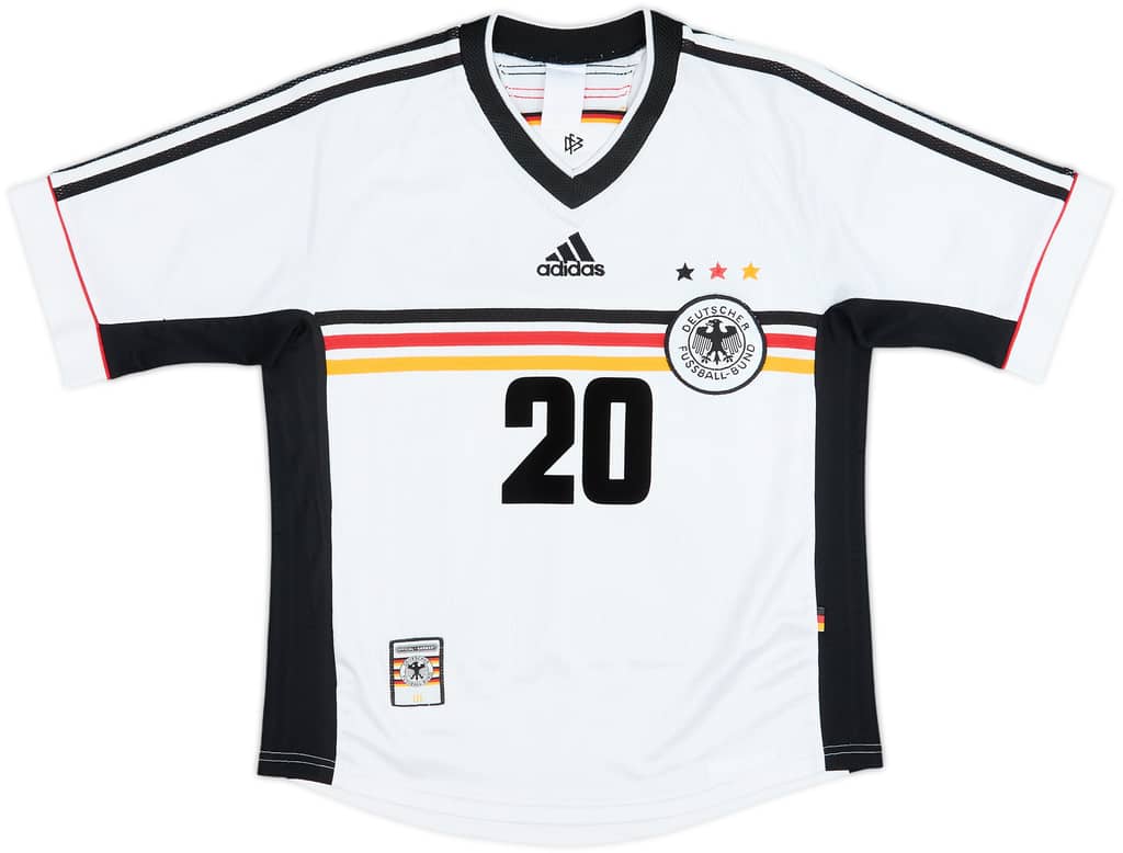 1998-00 Germany Home Shirt Bierhoff #20 - 8/10 - (Y)