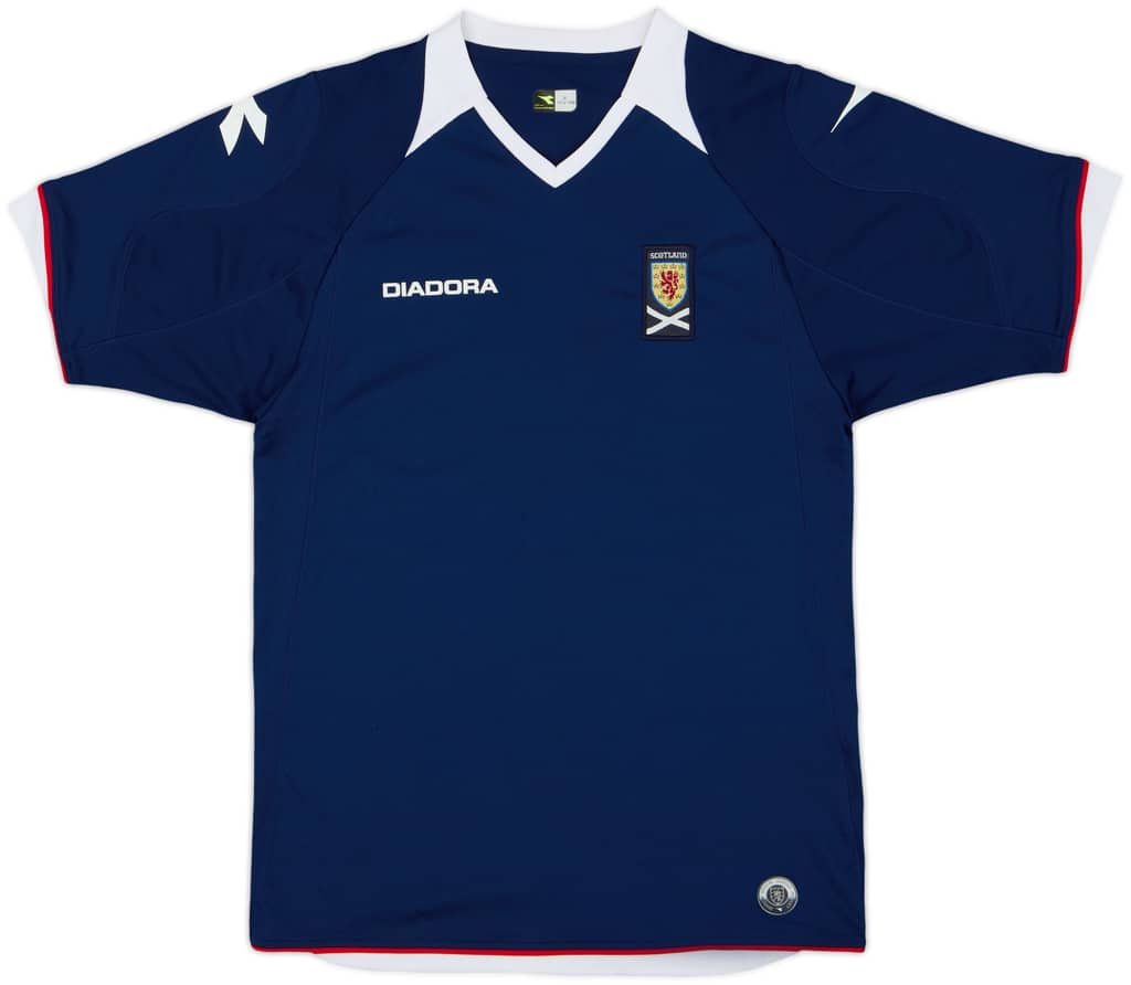 Camiseta de local de Escocia 2008-09 - 8/10 - (Niños M)
