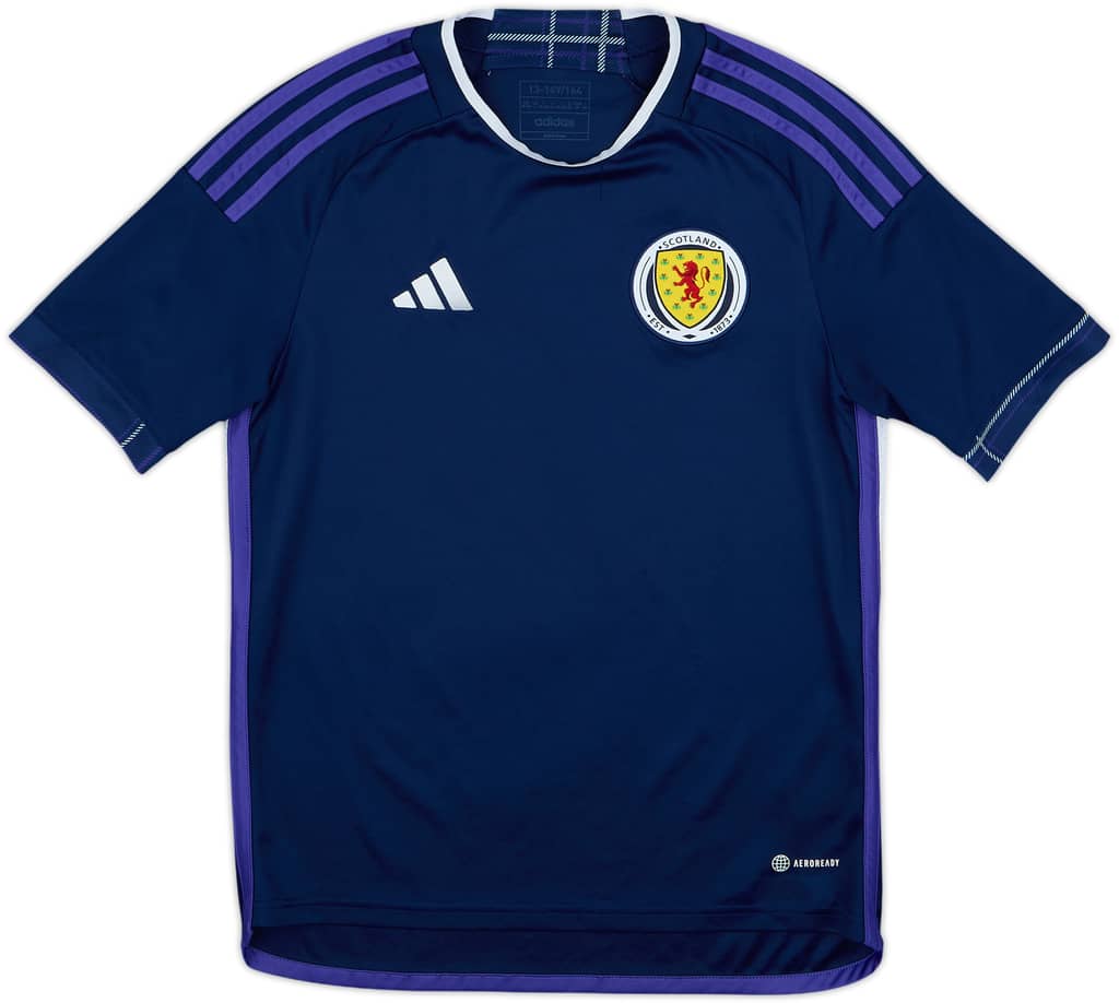2022-23 Scotland Home Shirt - 7/10 - (L.Boys)
