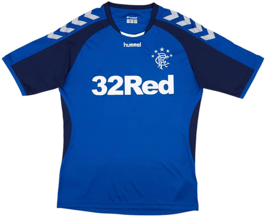 2013-14 Rangers Hummel Training Shirt - 10/10 - (M)
