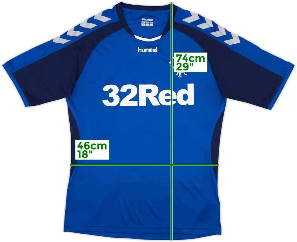 2013-14 Rangers Hummel Training Shirt - 10/10 - (M)