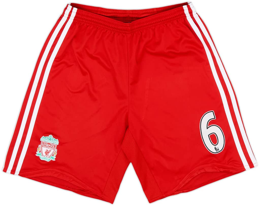 2008-09 Liverpool Home Shorts #6 - 8/10 - (XS)