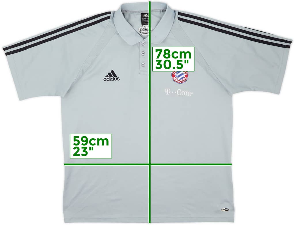2004-05 Bayern Munich adidas Polo Shirt - 9/10 - (XL/XXL)