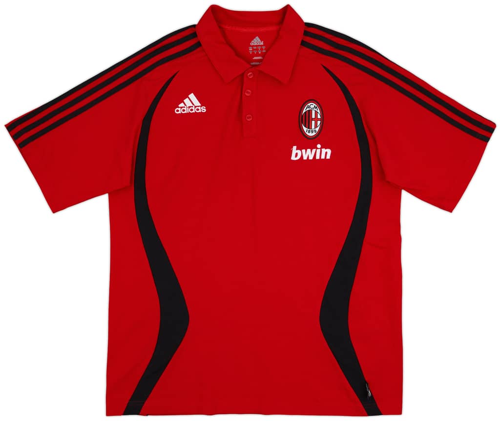 2006-07 AC Milan adidas Polo Shirt - 9/10 - (L)