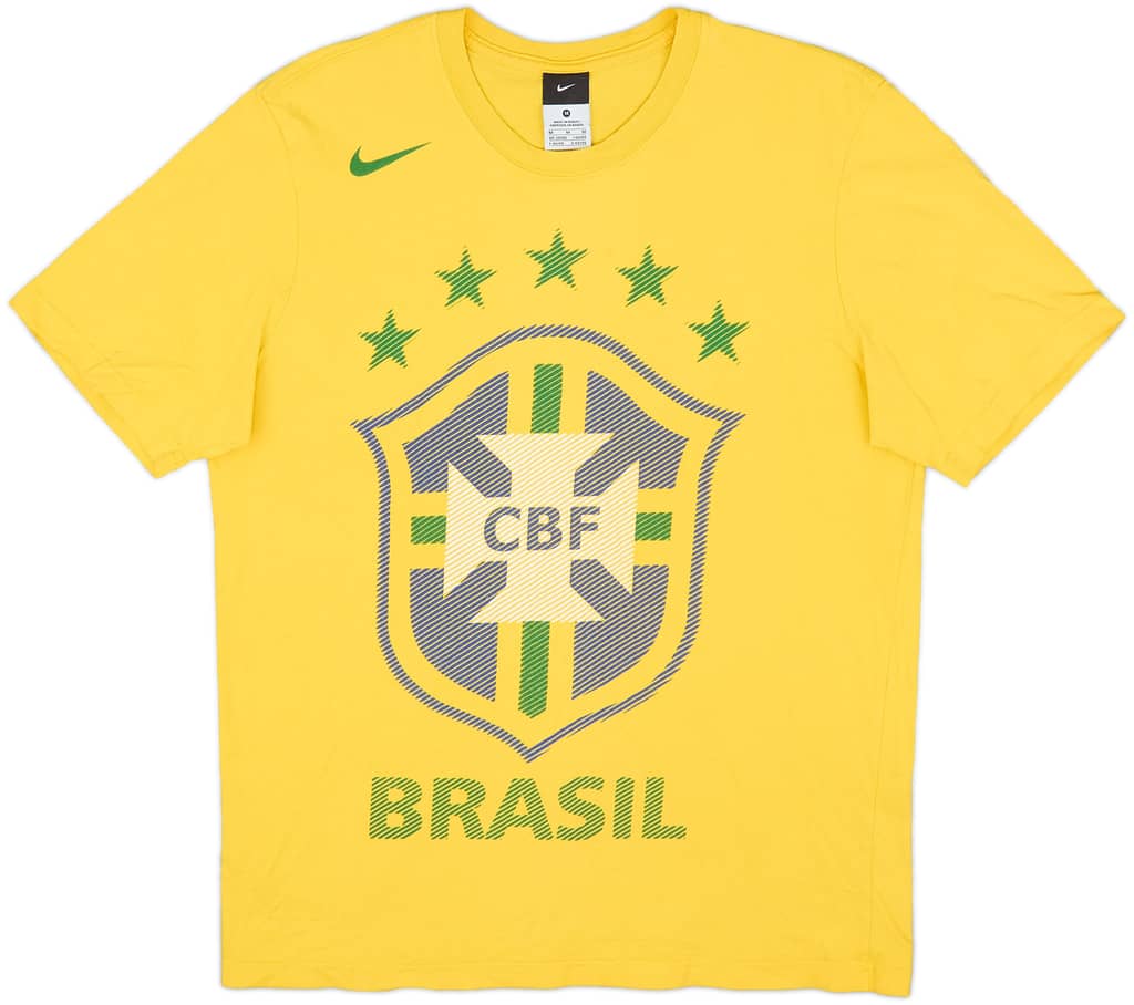2010-11 Brazil Nike Graphic Tee - 8/10 - (M)