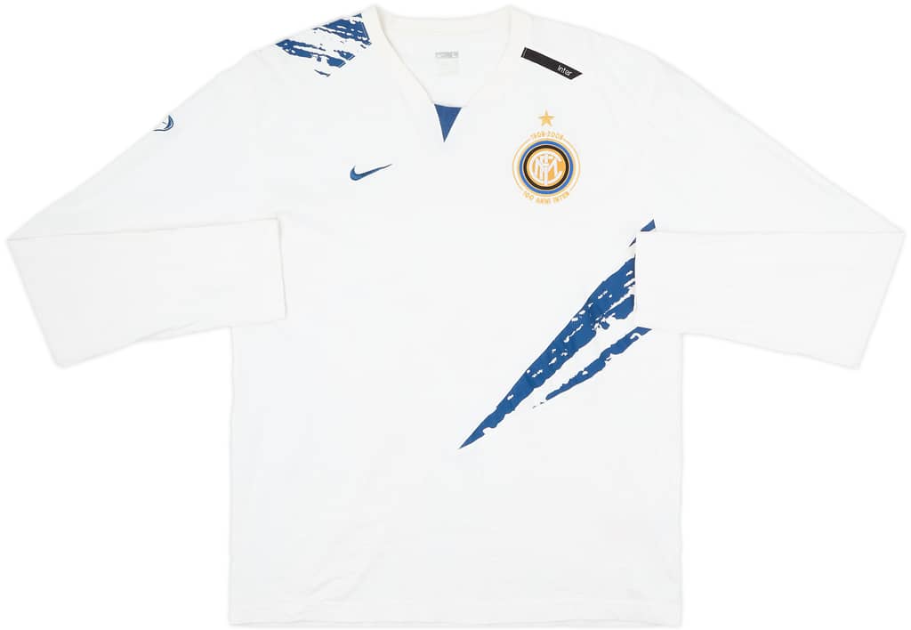 2007-08 Inter Milan Nike L/S Cotton Tee - 6/10 - (L)
