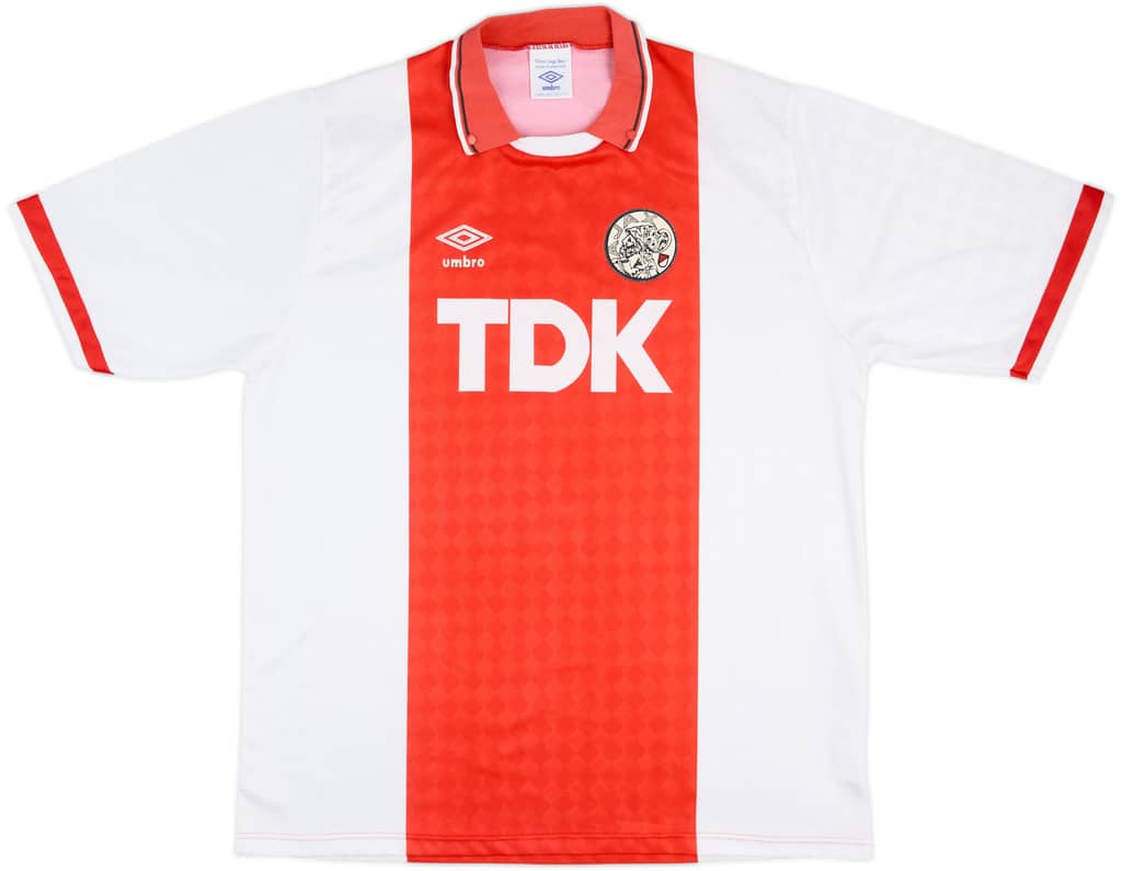 1989-91 Ajax Home Shirt - 8/10 - (L)