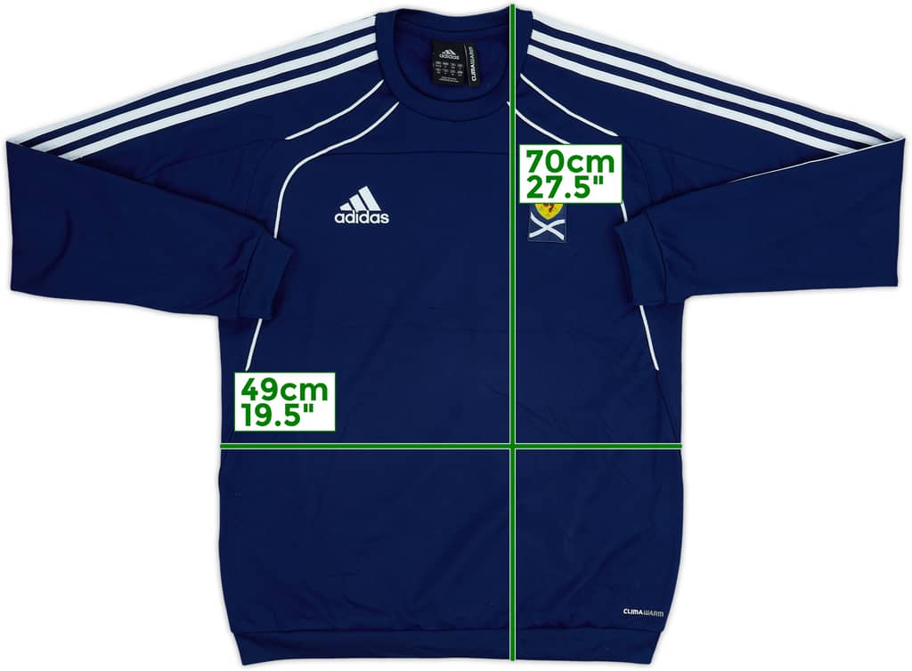 2010-11 Scotland adidas Sweat Top - 8/10 - (S)