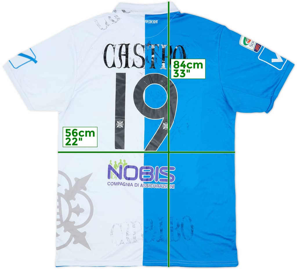 2015-16 Chievo Verona Match Issue Third Shirt Castro #19