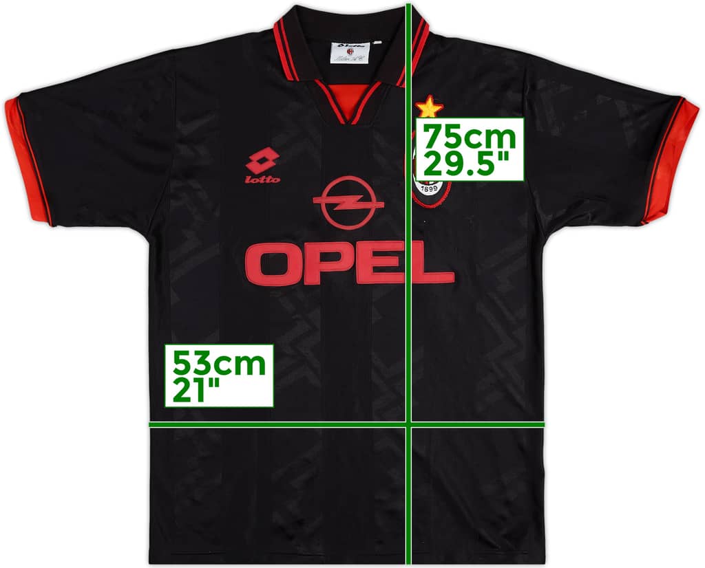 1996-97 AC Milan Third Shirt - 8/10 - (L)
