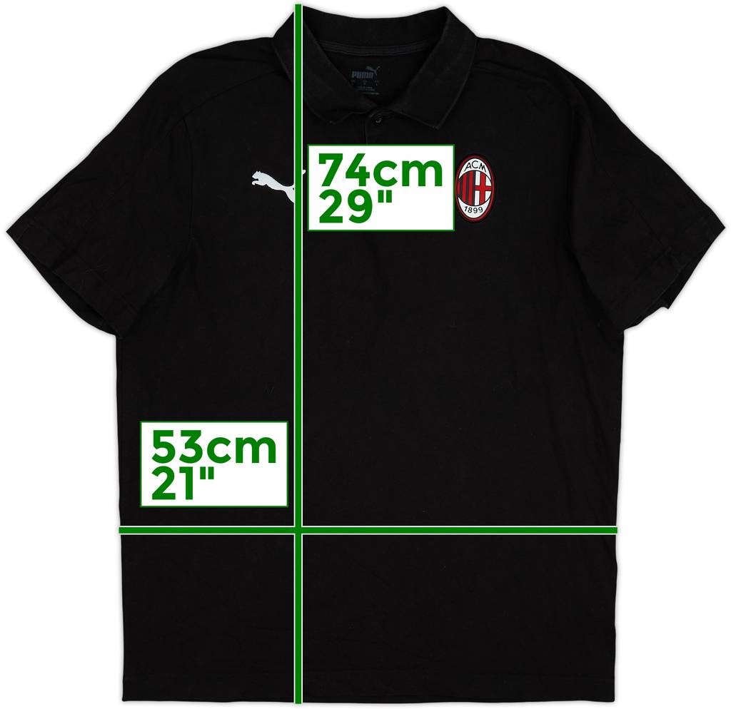2021-22 AC Milan Puma Polo Shirt - 6/10 - (L)
