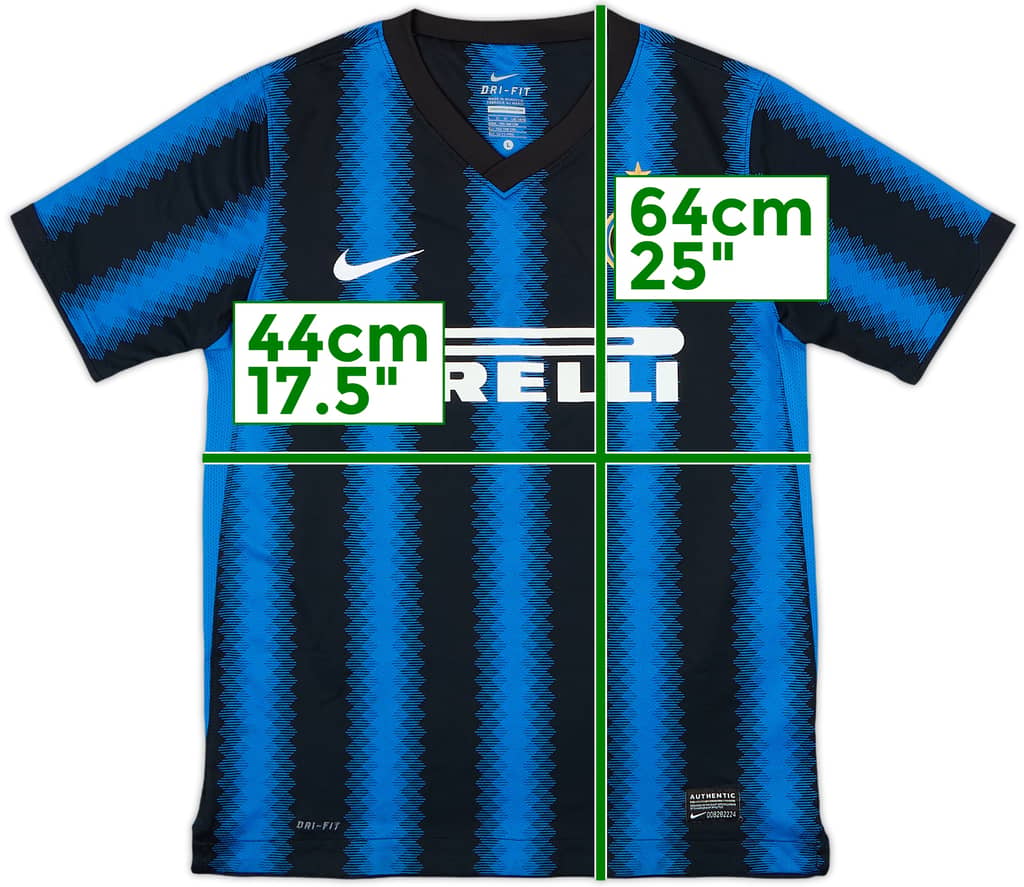 2010-11 Inter Milan Home Shirt - 10/10 - (L.Boys)