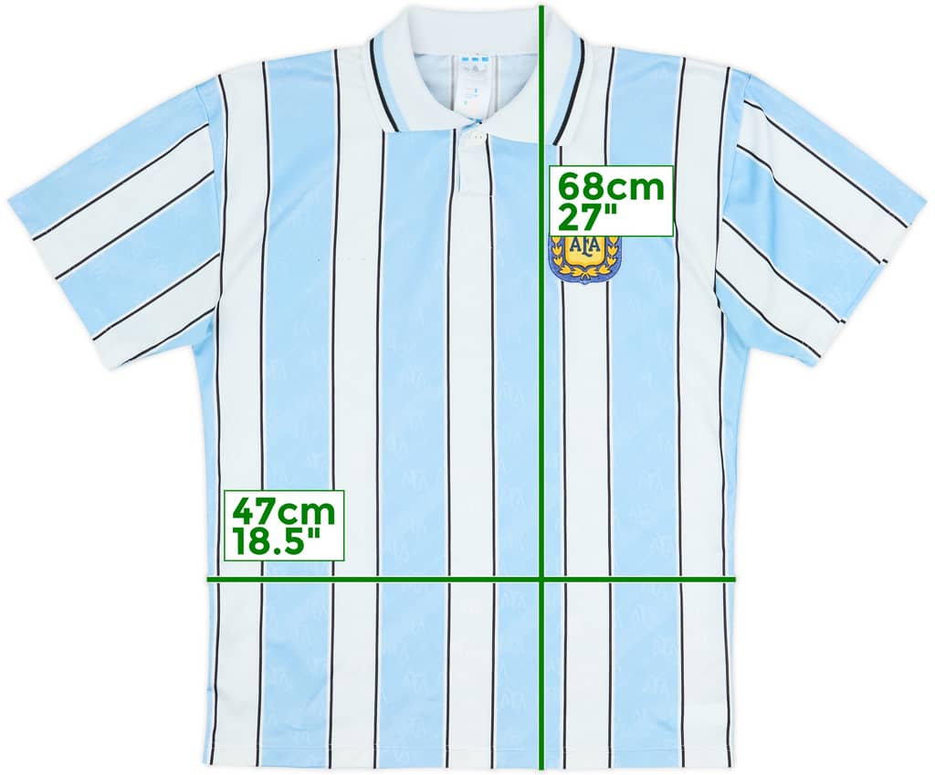 1996 Argentina Prototype Home Shirt - 4/10 - (S)