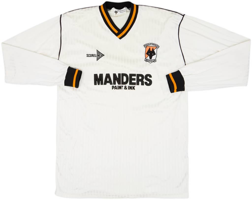 1989-90 Wolves Maillot extérieur version joueur L/S - 6/10 - (L)