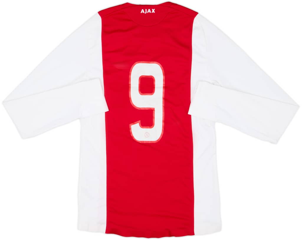 2008-09 Ajax Player Issue Home L/S Shirt #9 - 6/10 - (S)