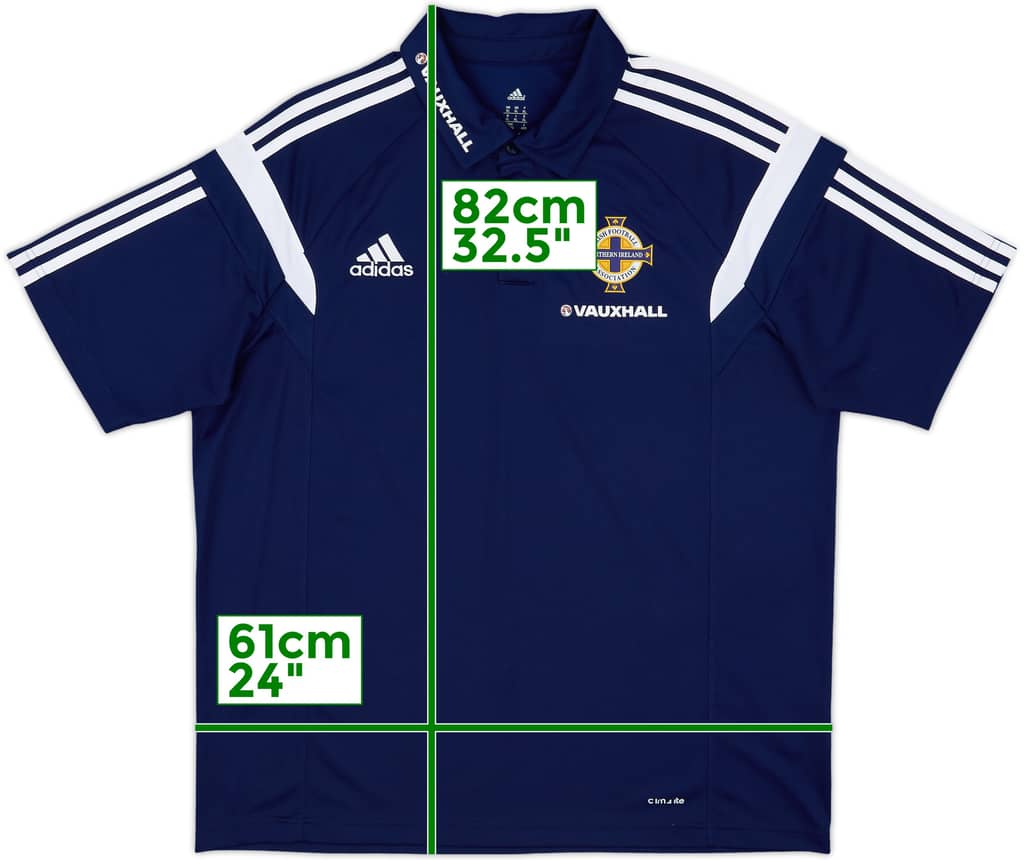 2013-14 Northern Ireland adidas Polo Shirt - 9/10 - (XL)