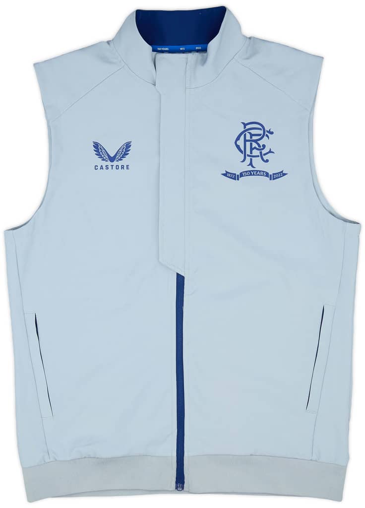 2021-22 Rangers Castore Padded Gilet - 9/10 - (M)