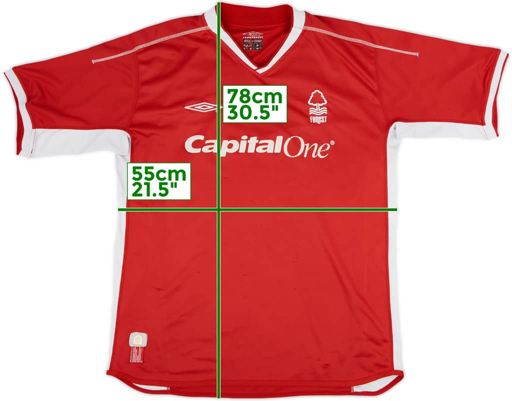 2002-03 Nottingham Forest Home Shirt - 6/10 - (XL)