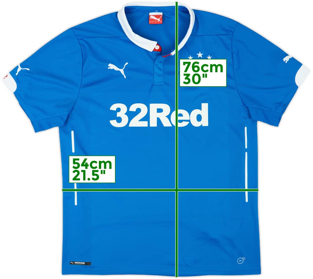 2014-15 Rangers Home Shirt - 9/10 - (L)