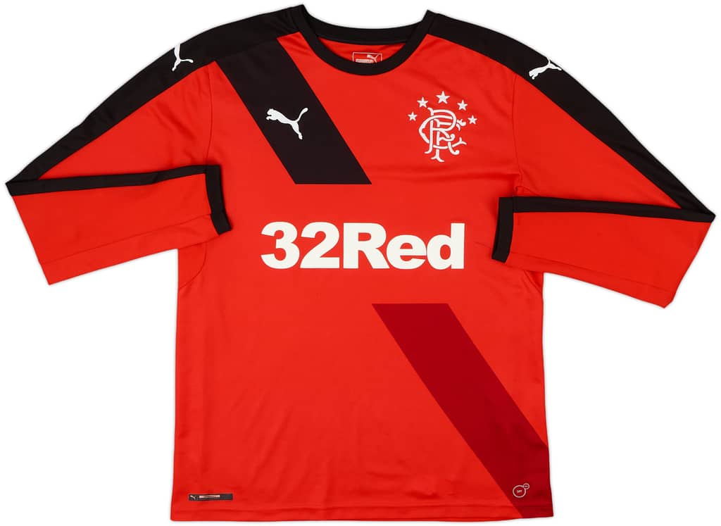 2015-16 Rangers Away L/S Shirt - 9/10 - (M)