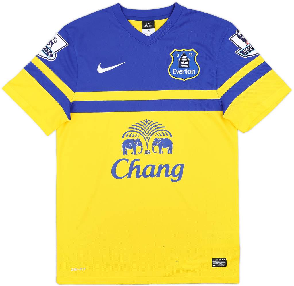 2013-14 Everton Away Shirt Barry #18 - 4/10 - (S)