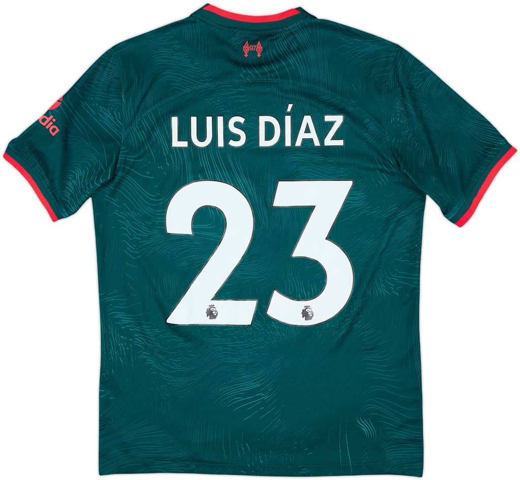 2022-23 Liverpool Third Shirt Luis Diaz #23 - 9/10 - (M)