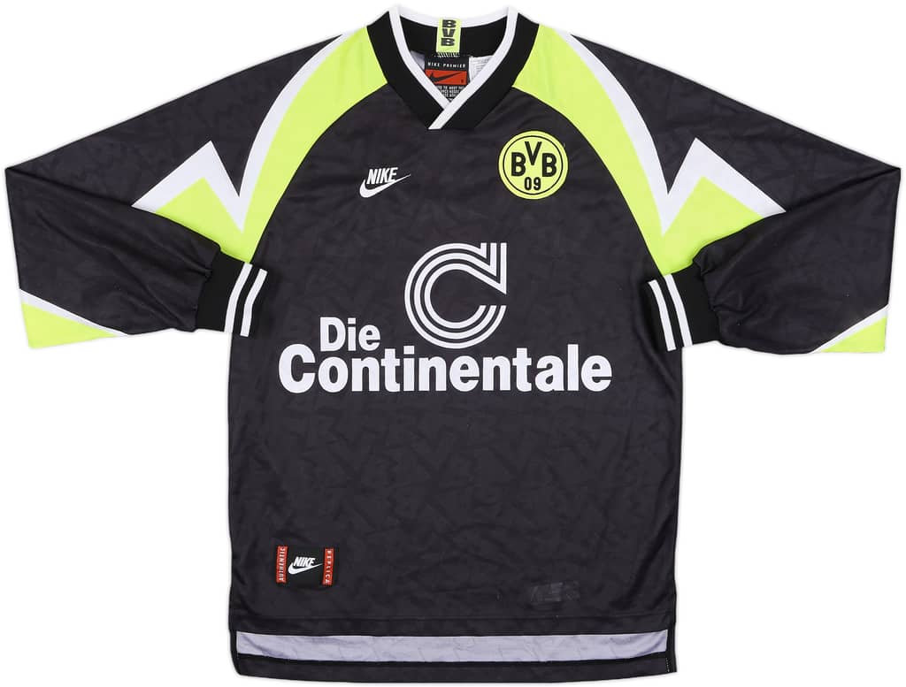1995-96 Borussia Dortmund Away L/S Shirt - 9/10 - (S)