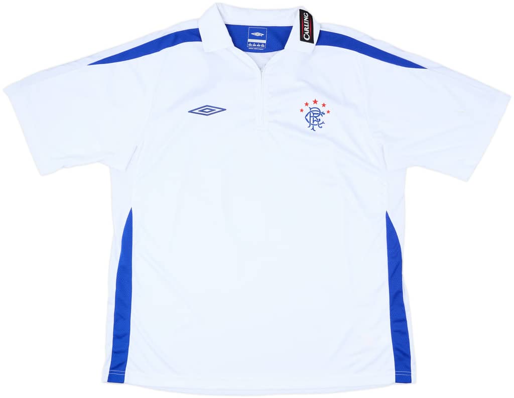 2009-10 Rangers Umbro 1/4 Zip Training Polo - 10/10 - (XL)
