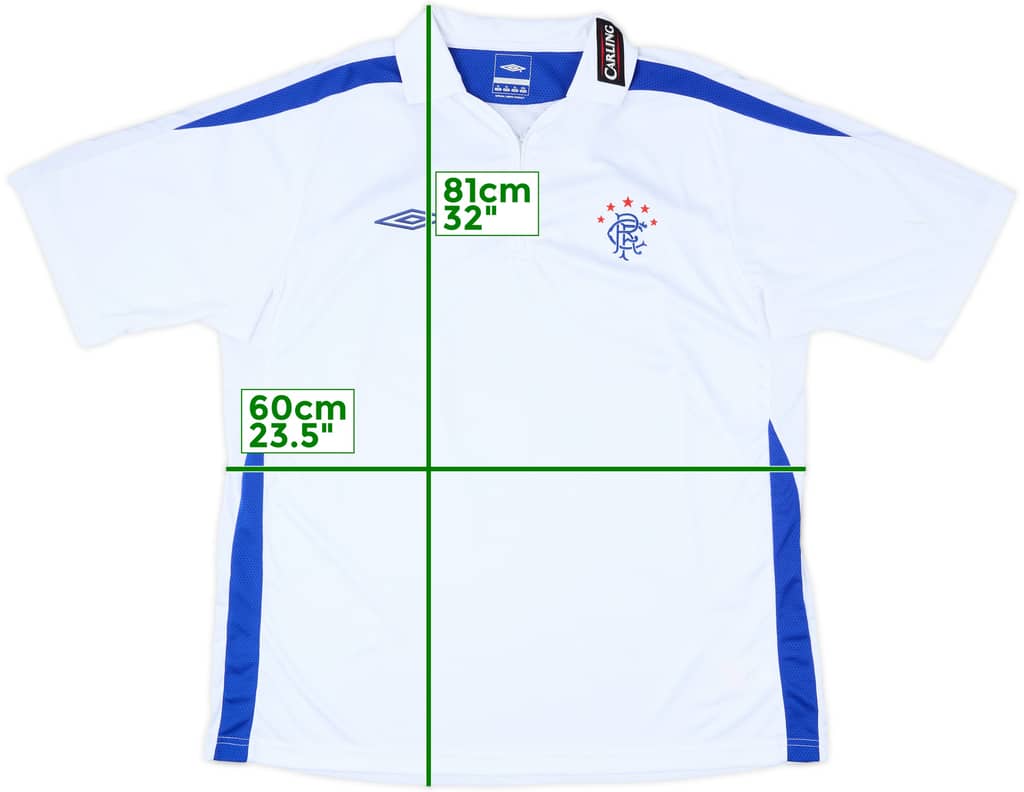 2009-10 Rangers Umbro 1/4 Zip Training Polo - 10/10 - (XL)