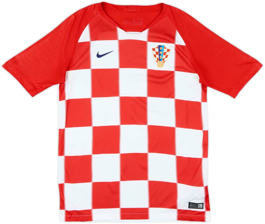 2018-19 Croatia Home Shirt - 8/10 - (XL.Boys)