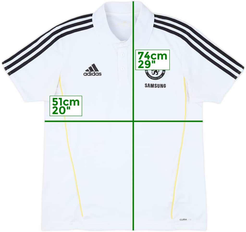 2011-12 Chelsea adidas Polo Shirt - 8/10 - (M)