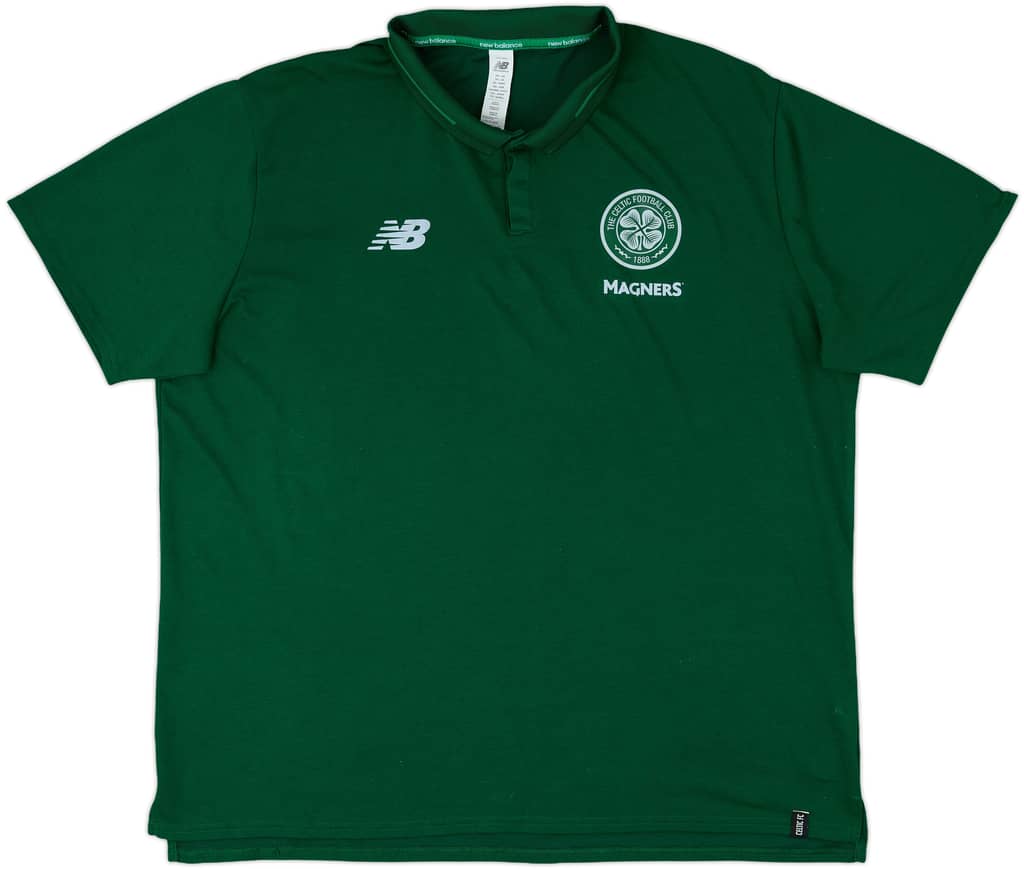 2018-19 Celtic New Balance Polo Shirt - 8/10 - (XXL)