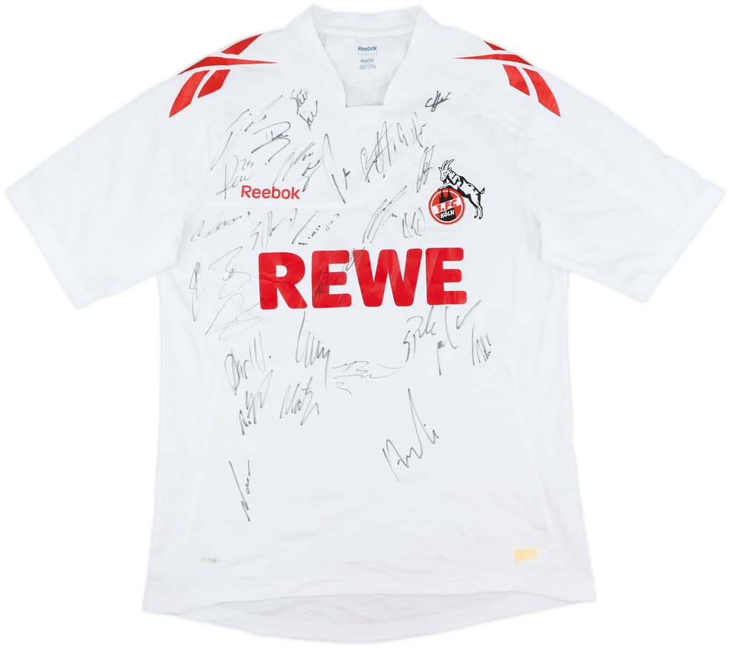 2011-12 FC Koln Squad Signed Home Shirt - 8/10 - (L)
