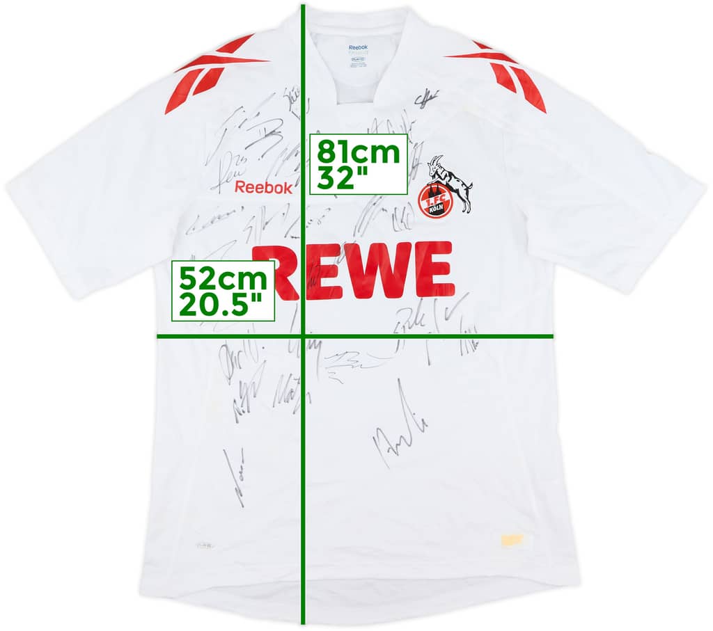 2011-12 FC Koln Squad Signed Home Shirt - 8/10 - (L)