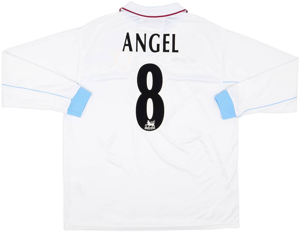 2002-03 Aston Villa Away L/S Shirt Angel #8 - 8/10 - (XXL)