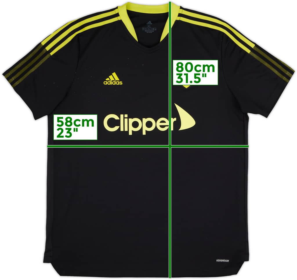 2021-22 Leeds adidas Training Shirt - 8/10 - (XL)
