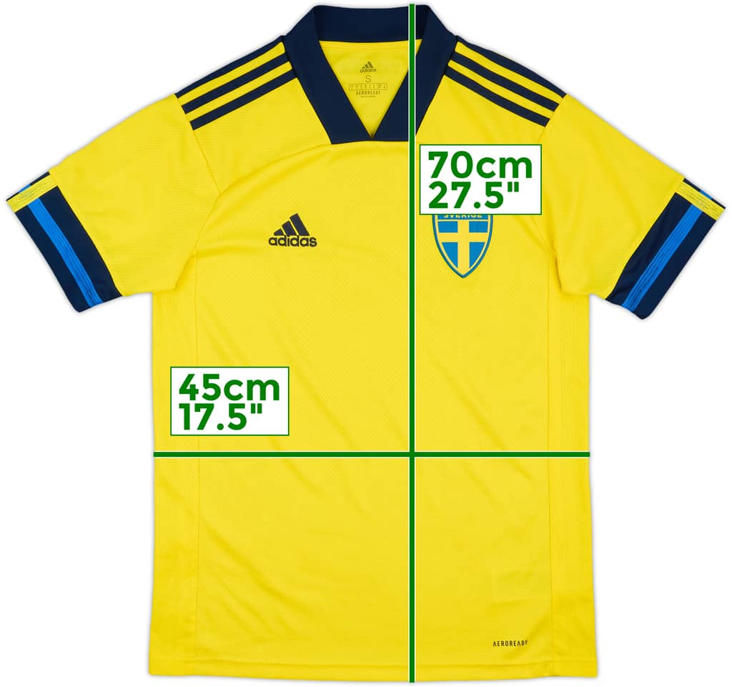 2020-21 Sweden Home Shirt - 8/10 - (S)