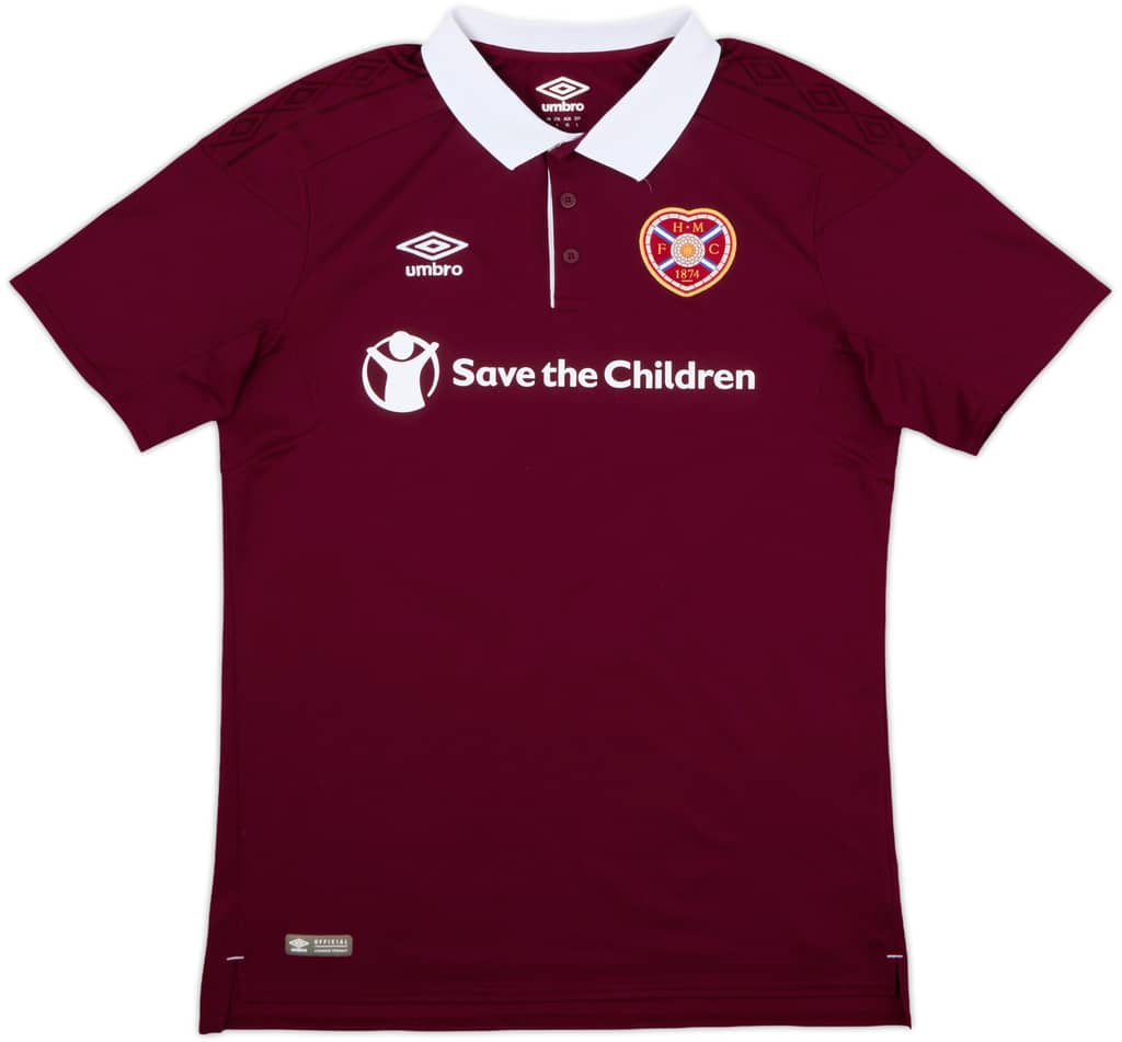 2017-18 Hearts Home Shirt - 8/10 - (L)